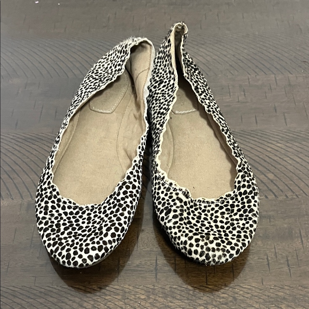Kelly & Katie Black and White Patterned Flats